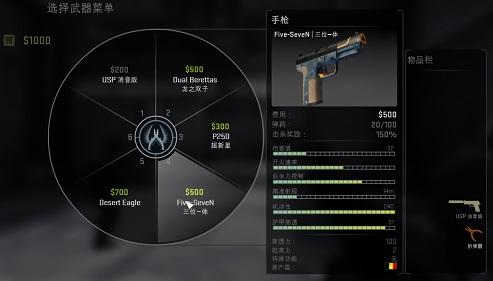 CSGO手枪伤害测试数据4